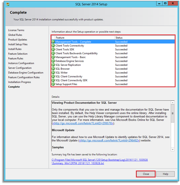 3601 Installing Microsoft SQL Server Express