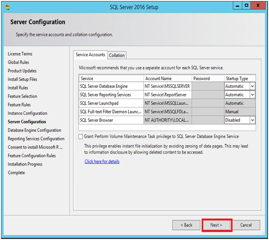 3601 Installing Microsoft SQL Server Express