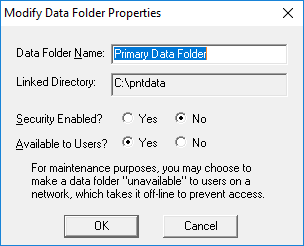 6014 Setting access rights and securing data folders