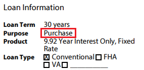 DocMagic Closing Disclosure Purpose does not match Construction_02