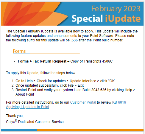 feb special iupdate