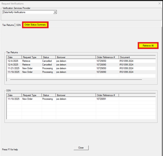 1814 Tracking and Viewing DataVerify Verification Results in Point