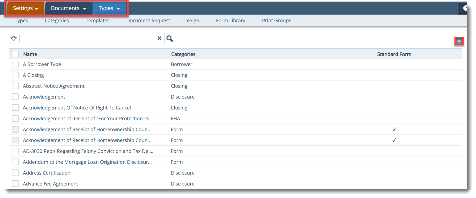9095 Path Admin – Creating Document Types