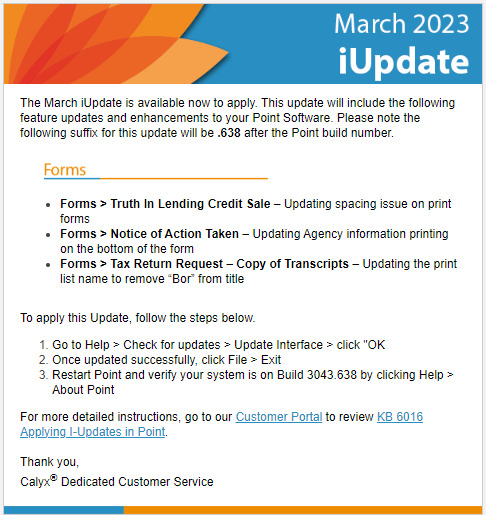 march iupdate