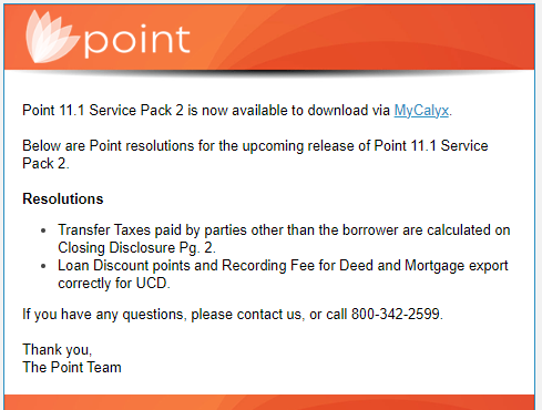 point 11.1 sp2 RN